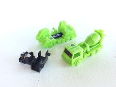 TRANSFORMERS KO Constructicons Mixmaster & Hook and Devastator Head, Undersized