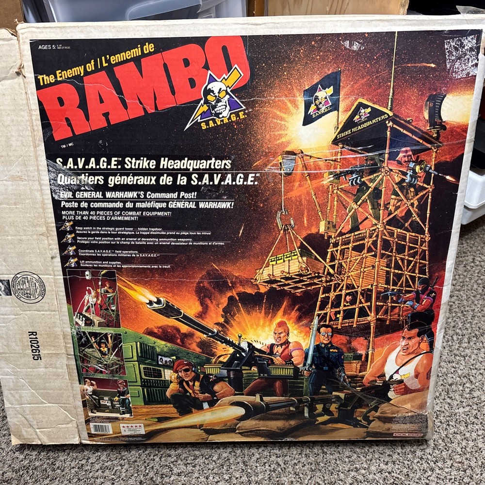 Coleco Rambo Savage Strike Headquarters