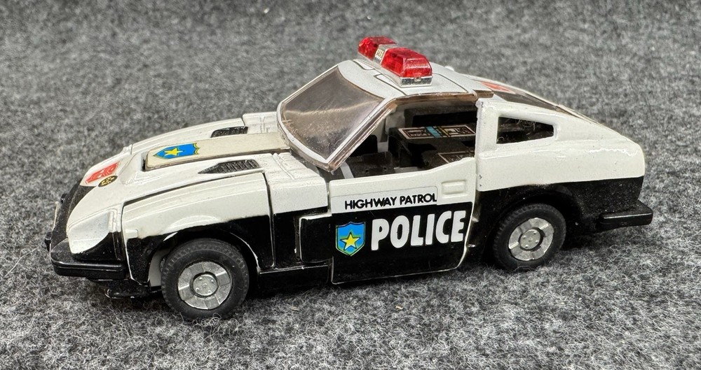G1 PROWL ~ TRANSFORMERS ~ Highway Patrol Police Car Windshield Gen 1