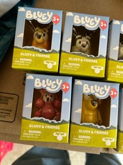 Bluey & Friends Bingo Muffin Socks Coco Rusty Lucky Figures 7 Moose Toys Box Lot