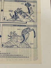 1989 Vintage Original G.I. Joe Mudfighter Blueprints/Instructions Hasbro ARAH