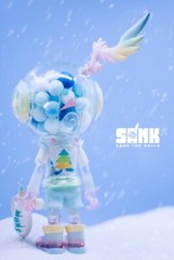 Little Sank SNOW by Sank Toys ❄🌨 Blue Pompom Shaker 24cm Vinyl/PVC LE199 NEW