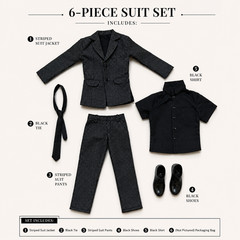 1/6 Agent Suit Shirt Pants Shoes Set For 12″ Hot Toys Standard Male Figure USA