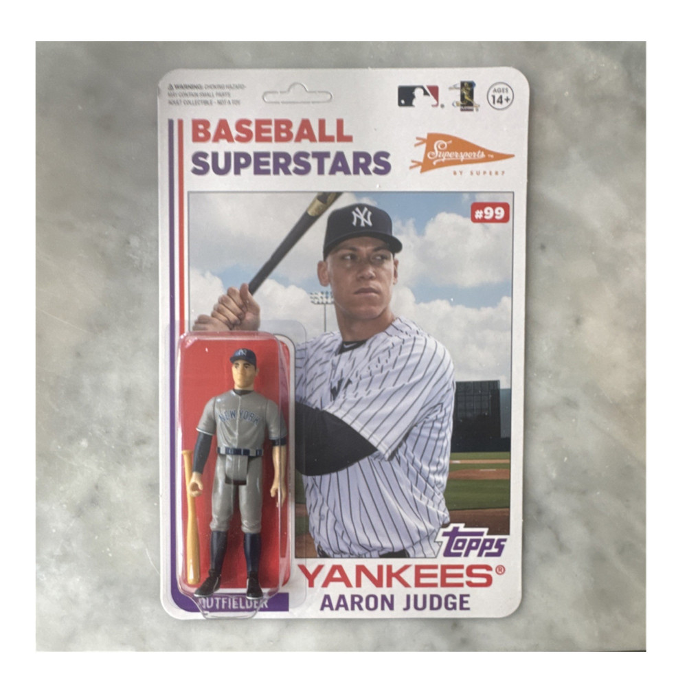 Topps Super7 Aaron Judge New York Yankees Exclusive Boxed Action Figure w/ Bat