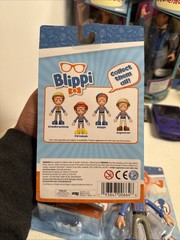 NEW Blippi Bendable Figures Complete Set of 4 Fireman Construction Explorer Toy