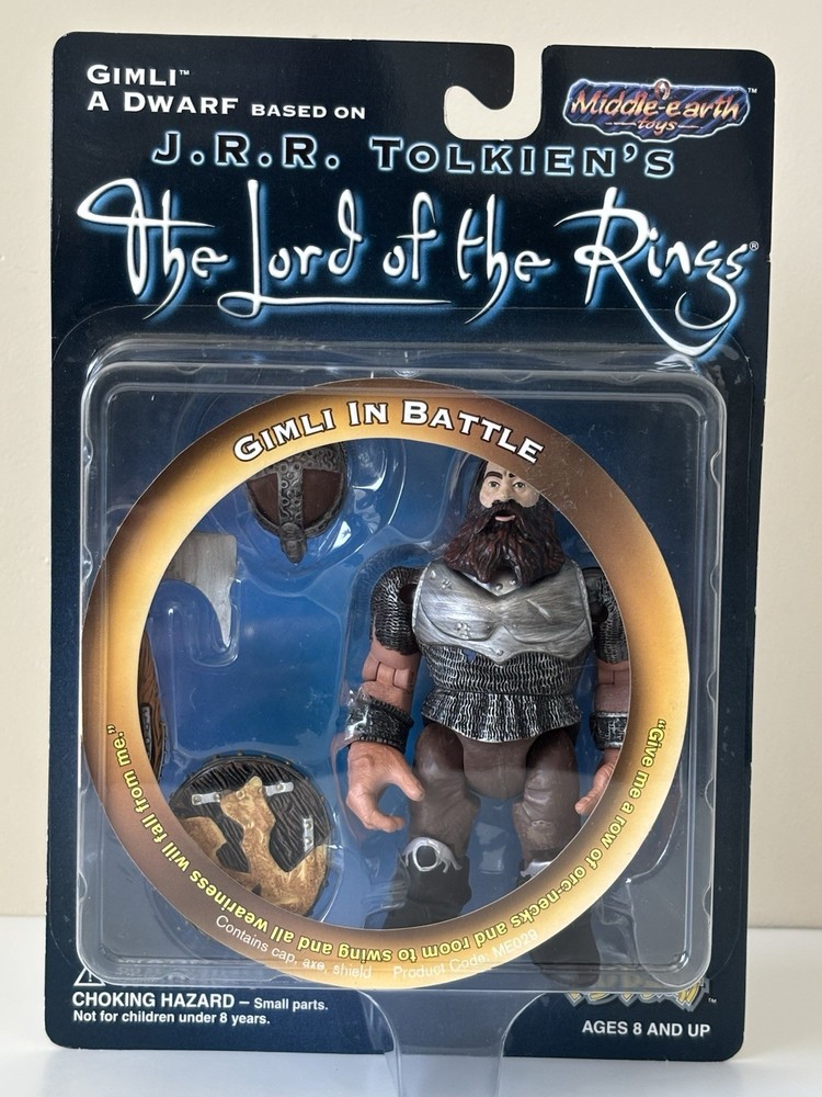 Gimli In Battle Vintage 1999 The Lord of the Rings Middle Earth Toys ME029