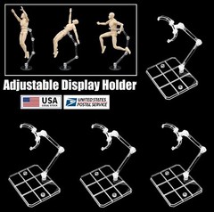 10 × Adjustable Action Figure Display Holder Base Doll Model Support Stand USA