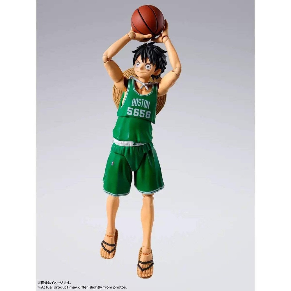 SHF One Piece Luffy Celtics Boston Ver Figure S.H.Figuarts Bandai Preorder