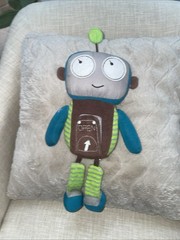 Bits i Bots Botsy Robot Marv Plush Rattle Toy 12”