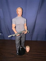 Hot Toys MMS307 Terminator T-800 Guardian Genisys 1/6 Figure Used Arnold