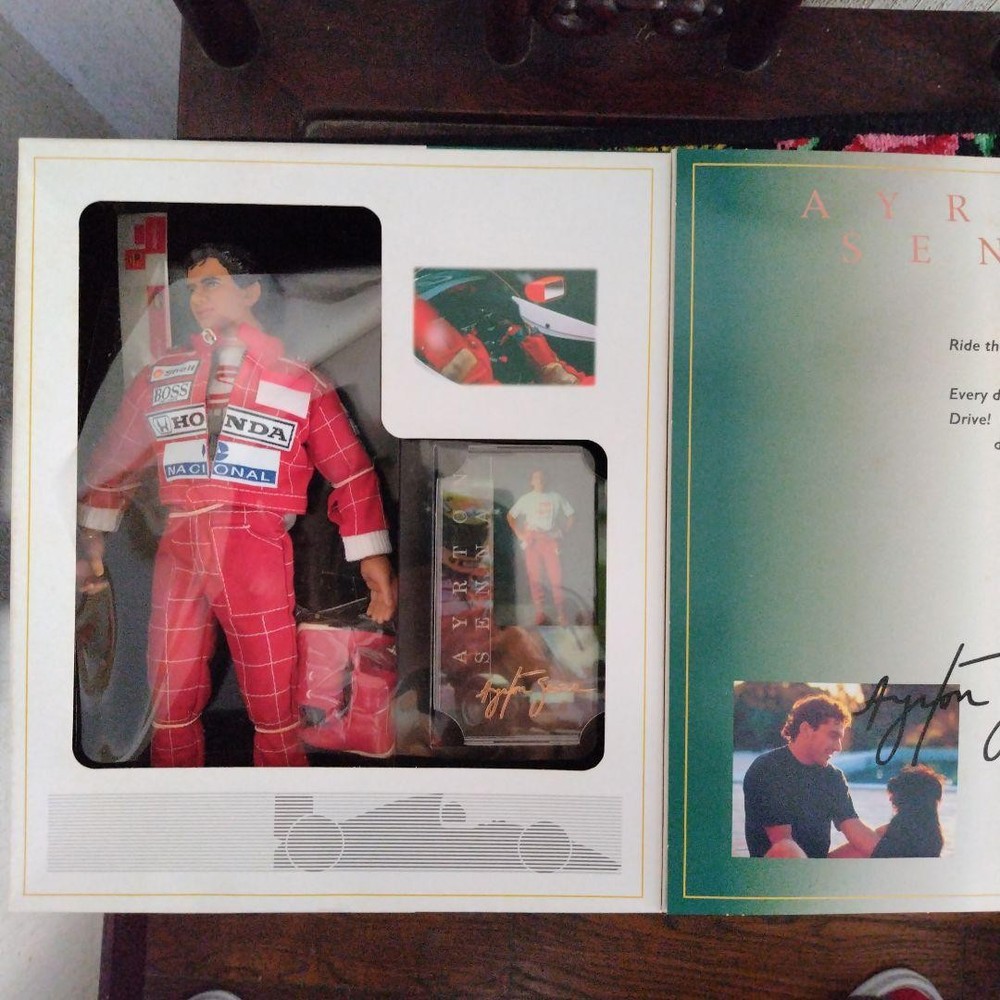 Takara 1998 Ayrton Senna 1/6 Figure Unopened Box Wear Formula 1 Racing Japan