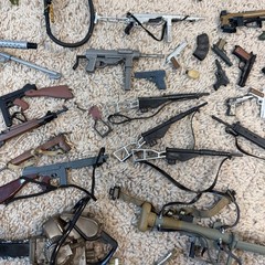 Huge Lot Of Vintage Hasbro 12in G.I. Joe, 21st Century Soldier Weapons And More