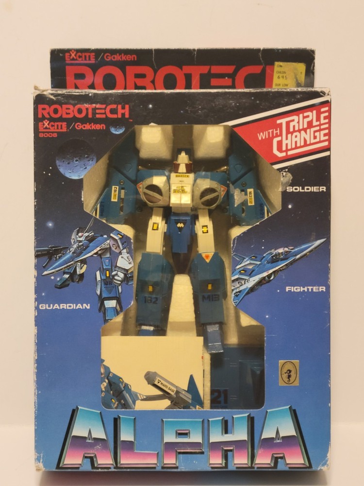 1985 Gakken Excite Robotech Triple Change ALPHA Red Rook Bartley