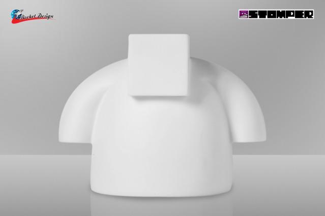 DIY STOMPER BLANK WHITE 3.5″ DESIGNER VINYL FIGURE DO-IT-YOURSELF