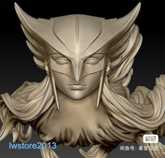 1/6 1/12 1/18 Hawkgirl Head Sculpt For 12″ 6″ 3.75″ Female Action Figure Body