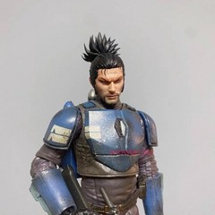 1/12 1/18 Samurai Miyamoto Musashi Head Carving For 6″ 3.75″ Action Figure Body