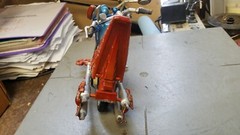 Toy Biz Marvel 2002 Spider-Man Web Cycle Motorcycle Chopper 9.5″ Long Untested
