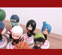 11Pcs Naruto Akatsuki Itachi Yahiko Orochimaru PVC Figures Statue Toy Kids 7-8cm