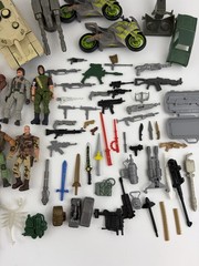 Large Lot LANARD The Corps 18 Action Figures Accessories Motorcycle Tank Boats