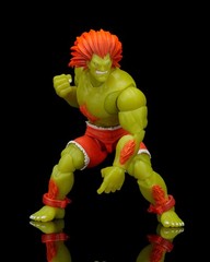 Jada Toys Exclusive Street Fighter II Blanka Glow-in-the-Dark Figure In Stock