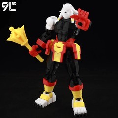 3D Printed Invincible Battle Beast Action Figure – Multi-Jointed Superhero Anime