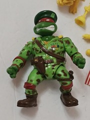 Vintage 1991 TMNT Raph the Green Beret 100% COMPLETE! Military Mutants Turtles
