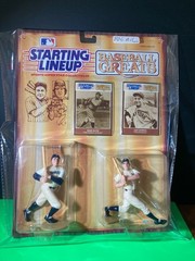 1989 Starting Lineup Baseball Greats Lou Gehrig Babe Ruth White/White Jerseys