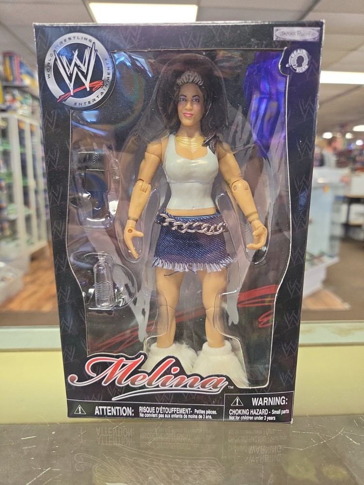 WWE DELUXE AGGRESSION LIMITED MELINA ACTION FIGURE JAKKS NEW SEALED 2006