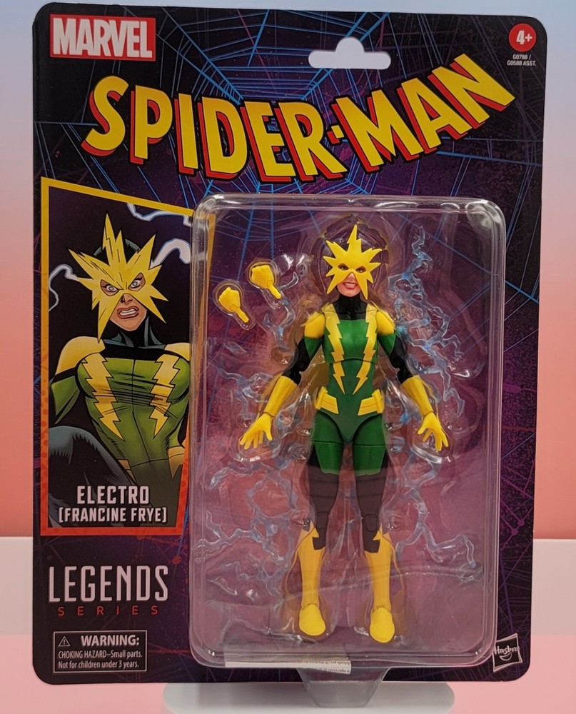 ELECTRO (FRANCINE FRYE) SPIDER-MAN MARVEL LEGENDS ACTION FIGURE NEW IN PACKAGE