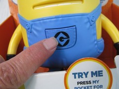 Despicable Me 3 Minion Talking Mel Poseable 15 Sayings Plastic 1 Eye New Rare Q