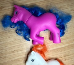 Vintage Hasbro My Little Pony & Trolls Toy 19x Figure LOT + Gi-Go Ponies mlp