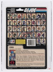 GI Joe Original Vintage 1985 Triple Win Cobra Soldier MOC AFA 75 (BROKEN O-RING)