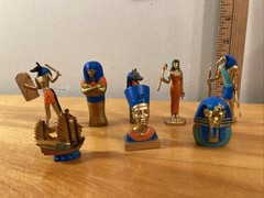 Egyptian Mummy King Tut NEFERTITI Cleopatra Pyramid Sphinx Tomb Artifact Figures
