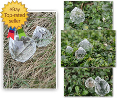 Set of 3 Clear Crystal Ball Includes 20/30/40Mm Faceted Prism Balls Suncatcher