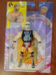 Autographed Jeff Jarrett Major Bendies Wrestling Figure Podcast Signed w/card