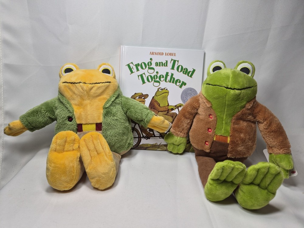 + Frog And Toad Plushies And Book Set Arnold Lobel Very HTF! NWT Kohls So Cute!