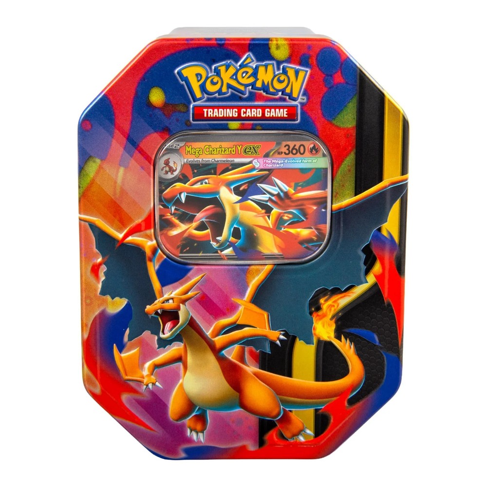 Pokemon TCG ex Mega Charizard Tin SEALED (You pick the Tin you want)