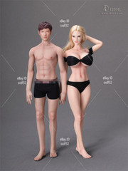 1:6 LDDOLL 32Boy Dark Wheat Seamless Silicone Male Body Doll Fit 12” Head Toy
