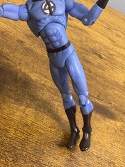 2009 Hasbro Marvel Universe Human Torch Action Figure Light Blue Black Belt #011