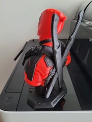 3D Printed Deadpool Bust Marvel Statue Desk Decor Figure
