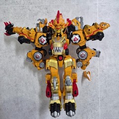 Dino Core Golden Ultimate D-Buster Tyranno Figure 7 in 1 Dinosaur Toy[USED ITEM]