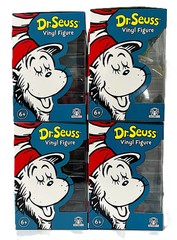Dr. Seuss The Grinch, Sam I Am, Thing 1 & 2 Cat In Hat 4” Vinyl Figures Set Of 4
