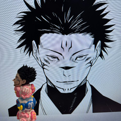 1/12 Custom Jujutsu Kaisen Sukuna (Megumi Body) Head Carving For 6″Romankey