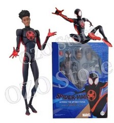 SHF Spider-Man Across the Spiderverse Miles Morales Action Figure PVC Collectibl