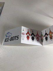 Kidrobot Dalek Pink and White Ice Bot Designer Vinyl Art Figure 2005 W/ Box