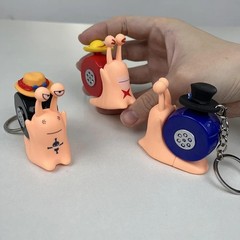 Anime One Piece Den Den Mushi Model Toys Cartoon Luffy Sabo Ace Snail Shaped Pho
