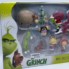 Dr Seuss The Grinch Who-Ville Collection Set 10 Piece Figures 2018 Action Figure