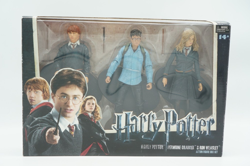 NECA Harry Potter Action Figure Box Set Hermione Granger Ron Weasley 3 Pack