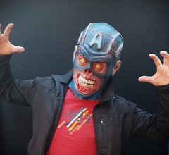 Zombie Captain America Marvel Handmade Latex Mask , Halloween/Parties/Cosplay