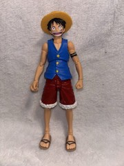 Custom Painted Sh Figuarts Luffy Impel Down With Bonus Face From Dracule Mihawk